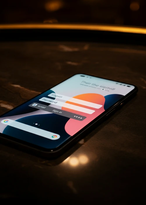 Secure login page for Purple Casino featuring a user dashboard interface with balances and quick access buttons.